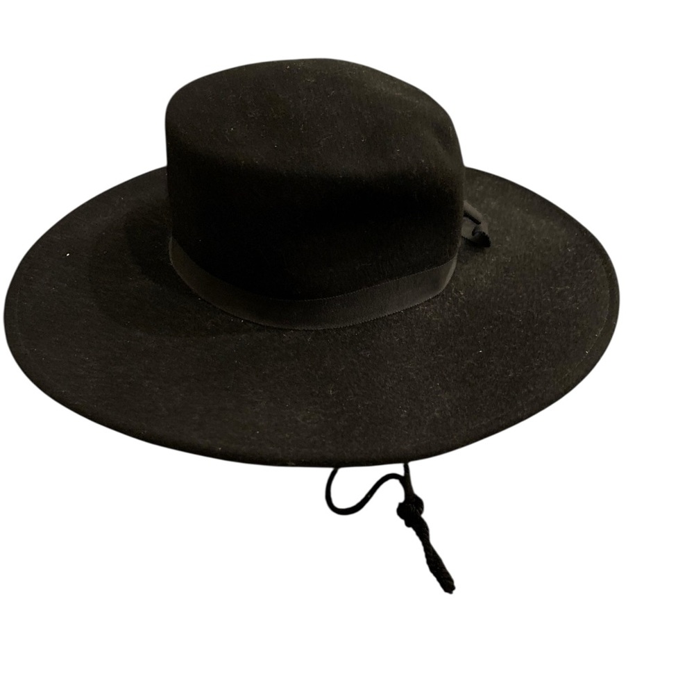 Vintage Black Wide-Brim Bolero Hat